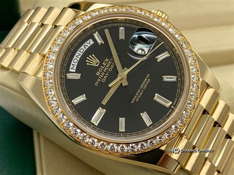 rolex day date 40 diamond dial|rolex day date 40 review.